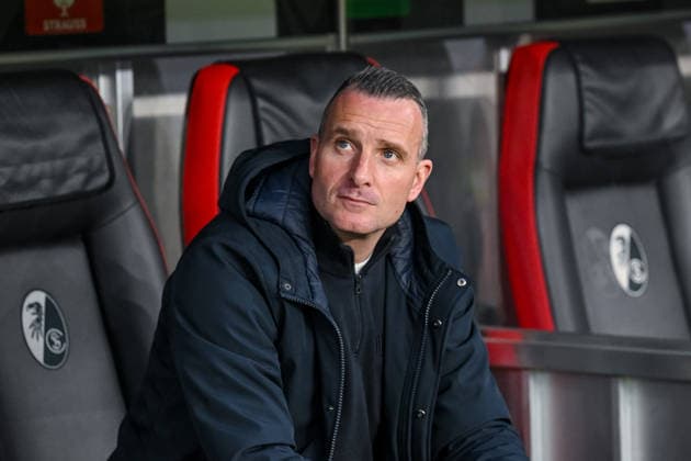 Coach Nicky Hayen KRC Genk Looks on during the UEFA Europa League 2025 26 Round of 16 Second Leg match between SC Freiburg and KRC Genk at Stadion am Wolfswinkel on March 19, 2026 in Freiburg im Breisgau, Germany Photo by Harry Langer DeFodi Images