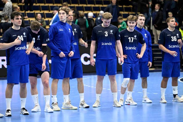LKS 20260319 Kalle Kankaanpää (C) and Team Finland dissapointed after 32-36 loss in Men s Handball World Championship, WM, Weltmeisterschaft Qualification Second Stage match Finland vs Montenegro in Vantaa, Finland on March 19, 2026. - HEIKKI SAUKKOMAA Vantaa Finland vDamgOH3hAQ  Copyright: xHeikkixSaukkomaax vDamgOH3hAQ