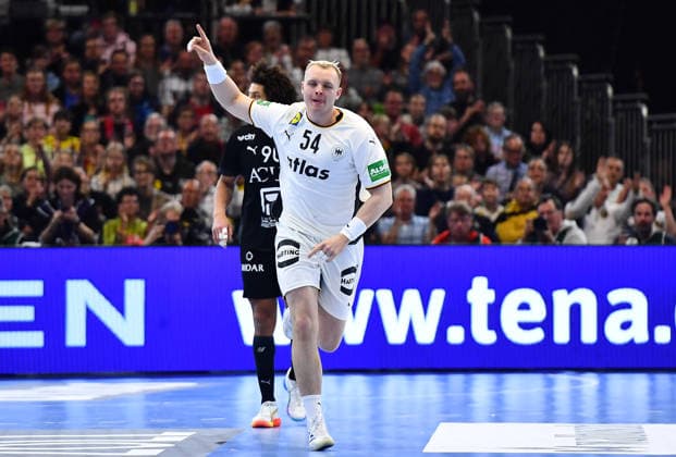 Handball international match Germany Egypt on 19 03 20226 in the Westfalenhalle in Dortmund Justus Fischer Germany North Rhine-Westphalia Germany