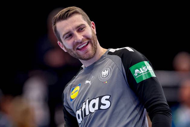 19 03 2026, Handball, international match men, Germany Egypt, Westfalenhalle Dortmund Lukas Mertens Germany 36 laughing joy North Rhine-Westphalia Germany
