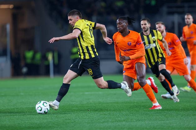 AEK Athens v NK Celje UEFA Europa League Razvan Marin of AEK Athens runs forward during the UEFA Europa League Round of 16 Second Leg match at Allwyn Arena, Athens 19 03 2026 UK Newspapers OUT Copyright: xYannisxHalasx FIL-23160-0024