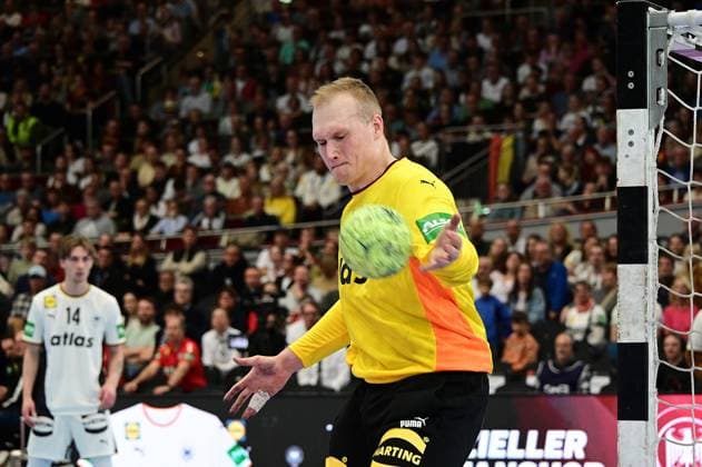 19 03 2026 xkhx Dortmund Westfalenhalle International match of the German national handball team between Germany and Egypt Goalkeeper David Späth Germany 01