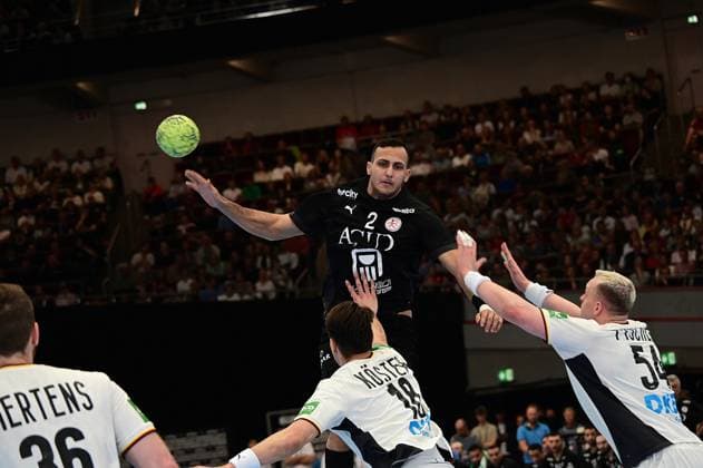 19 03 2026 xkhx Dortmund Westfalenhalle International match of the German national handball team between Germany and Egypt Nabil Sherif 2, Egypt
