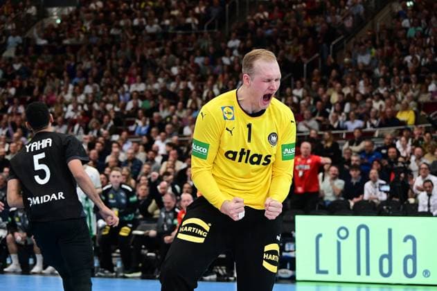 19 03 2026 xkhx Dortmund Westfalenhalle International match of the German national handball team between Germany and Egypt Goalkeeper David Späth Germany 01