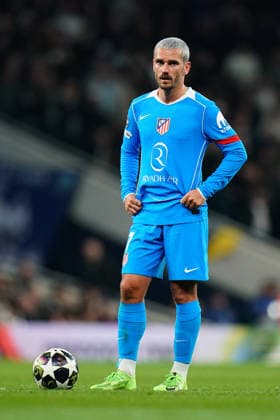 Antoine Griezmann of AtlÃ tico Madrid during the UEFA Champions League round of 16 2nd leg match between Tottenham Hotspur and Atletico Madrid at Tottenham Hotspur Stadium, White Hart Lane, England on 18 March 2026.  Copyright: xCharliexCarterx PMI-7181-0101