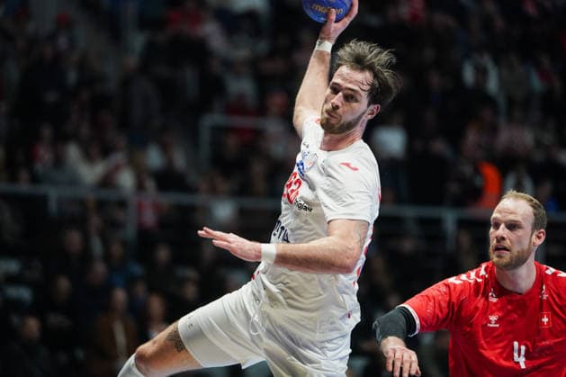 March 19, 2026, Zadar, Zadar, Croatia: 2026319, Zadar, Croatia - Croatia and Switzerland play a men s International Friendly, Länderspiel, Nationalmannschaft handball match at the Visnjik Sports Hall. NACINOVIC VERON in action. Handball 2026: International Friendly: Croatia 34-26 Switzerland  - ZUMAd223 20260319_zip_d223_001 Copyright: xMarkoxDimicx