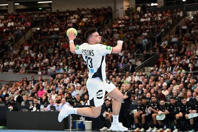 19 03 2026 xkhx Dortmund Westfalenhalle International match of the German national handball team between Germany and Egypt Reanrs Uscins 23, GER