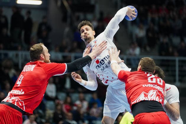 Handball, international match, Croatia - Switzerland
