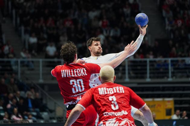 March 19, 2026, Zadar, Zadar, Croatia: 2026319, Zadar, Croatia - Croatia and Switzerland play a men s International Friendly, Länderspiel, Nationalmannschaft handball match at the Visnjik Sports Hall. MARTINOVIC IVAN in action. Handball 2026: International Friendly: Croatia 34-26 Switzerland  - ZUMAd223 20260319_zip_d223_009 Copyright: xMarkoxDimicx