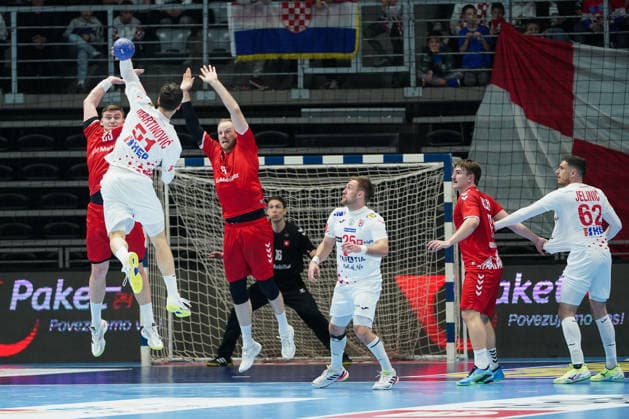 March 19, 2026, Zadar, Zadar, Croatia: 2026319, Zadar, Croatia - Croatia and Switzerland play a men s International Friendly, Länderspiel, Nationalmannschaft handball match at the Visnjik Sports Hall. Zadar Croatia - ZUMAd223 20260319_zip_d223_014 Copyright: xMarkoxDimicx