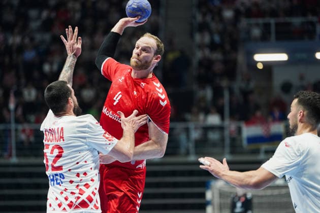 March 19, 2026, Zadar, Zadar, Croatia: 2026319, Zadar, Croatia - Croatia and Switzerland play a men s International Friendly, Länderspiel, Nationalmannschaft handball match at the Visnjik Sports Hall. RUBIN LENNY in action. Zadar Croatia - ZUMAd223 20260319_zip_d223_017 Copyright: xMarkoxDimicx