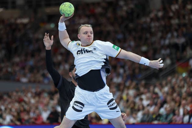 Germany Egypt, handball test match Justus Fischer Germany, 54 mens international handball match between Germany and Egypt in the Westfalenhalle in Dortmund on March 19, 2026, Dortmund North Rhine-Westphalia Germany Westfalenhalle
