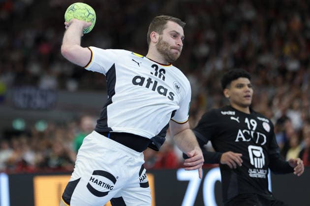 Germany Egypt, handball test match Lukas Mertens Germany, 36 mens international handball match between Germany and Egypt in the Westfalenhalle in Dortmund on March 19, 2026, Dortmund North Rhine-Westphalia Germany Westfalenhalle