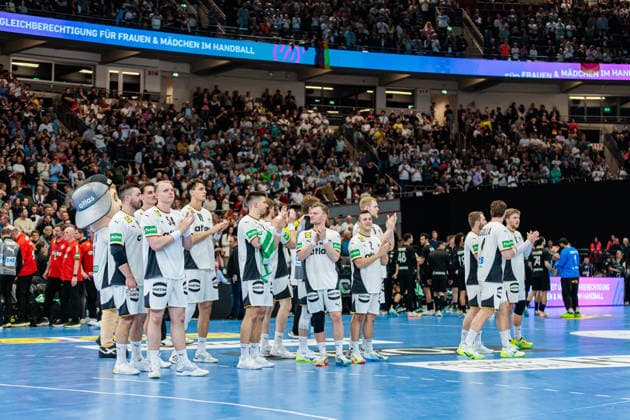 Victory celebration after 41 38 victory, Germany GER, Germany GER vs Egypt EGY , handball, international match, season 2025 2026, 19 03 2026 GER, Germany GER vs Egypt EGY , handball, international match, season 2025 2026, 19 03 2026 Dortmund Copyright: xEibner-Pressefoto JanxRollingerx EP_JSK
