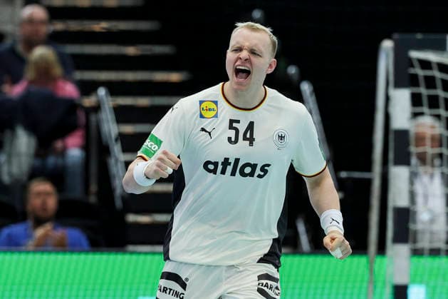 Justus Fischer Germany cheers, Handball International Friendly, Germany v Egypt, Westfalenhalle, March 19, 2026 in Dortmund, Germany Photo by Marco Steinbrenner DeFodi Images Justus Fischer Germany cheers, Handball International Friendly, Germany v Egypt, Westfalenhalle, March 19, 2026 in Dortmund, Germany Photo by Marco Steinbrenner DeFodi Images