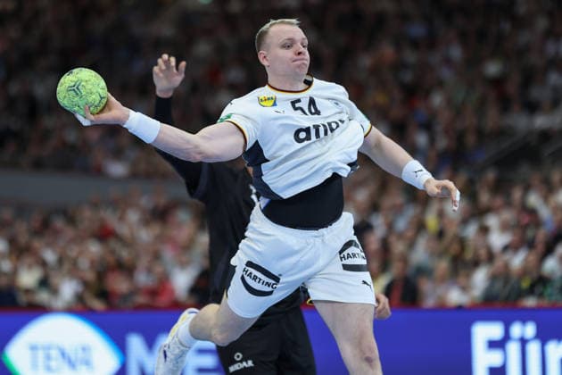 Germany Egypt, handball test match Justus Fischer Germany, 54 mens international handball match between Germany and Egypt in the Westfalenhalle in Dortmund on March 19, 2026, Dortmund North Rhine-Westphalia Germany Westfalenhalle