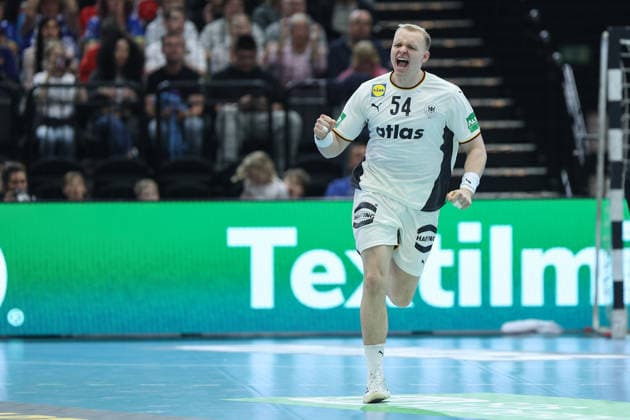 Germany Egypt, handball test match Justus Fischer Germany, 54 mens international handball match between Germany and Egypt in the Westfalenhalle in Dortmund on March 19, 2026, Dortmund North Rhine-Westphalia Germany Westfalenhalle