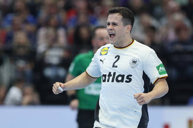 Germany Egypt, handball test match Tim Freihöfer Germany, 2 mens international handball match between Germany and Egypt in the Westfalenhalle in Dortmund on March 19, 2026, Dortmund North Rhine-Westphalia Germany Westfalenhalle