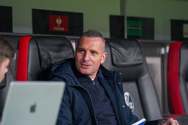 Germany Football UEFA Europa League 2025 2026, Round of 16 SC Freiburg vs KRC Genk Europa Park Stadium Nicky Hayen Coach, KRC Genk Copyright: xJOERANxSTEINSIEKx