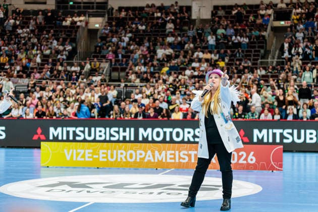 Performance of the group GrossstadtEngel after the match GER, Germany GER vs Egypt EGY , handball, international match, season 2025 2026, 19 03 2026 GER, Germany GER vs Egypt EGY , handball, international match, season 2025 2026, 19 03 2026 Dortmund Copyright: xEibner-Pressefoto JanxRollingerx EP_JSK