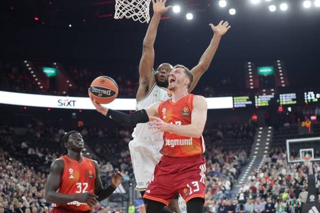 Game scene Basketball Bayern Dubai Euroleague, FC Bayern Basketball Dubai Basketball, Round 32, Season 2025 2026, on 19 03 2026 in Munich, S A P G A R D E N, Germany Source Copyright Credit Oryk HAIST xBASKETBALL-BAYERN-DUBAIx
