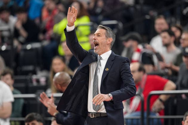 Basketball, Euroleague, 20260319, FC Bayern Munich Dubai Basketball In the picture Coach of Dubai Jurica GOLEMAC Munich SAP Garden Bayern Germany Copyright: Passion2Press.dex xMarkusxFischex