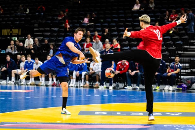 Netherlands v USA, Golden League handball, Copenhagen, Denmark Copenhagen, Denmark. 19th of March, 2026. Lars Kooij (15) of Netherlands seen during the golden league match between Netherlands and USA at Royal Arena in Copenhagen. Denmark, Copenhagen, Royal Arena  Copyright: xGonzalesxPhoto TobiasxJorgensenx