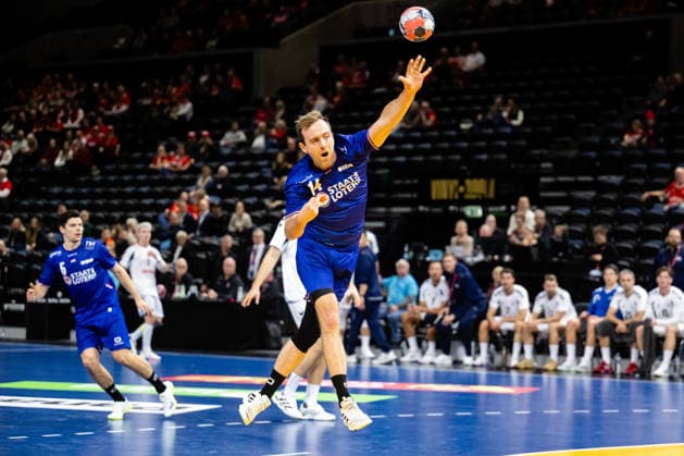 Netherlands v USA, Golden League handball, Copenhagen, Denmark Copenhagen, Denmark. 19th of March, 2026. Bobby Schagen (14) of Netherlands seen during the golden league match between Netherlands and USA at Royal Arena in Copenhagen. Denmark, Copenhagen, Royal Arena  Copyright: xGonzalesxPhoto TobiasxJorgensenx