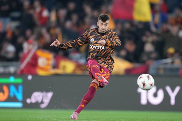 Roma™s Stephan El Shaarawy during the Uefa Europa League soccer match between Roma and Bologna at the Olympic Stadium in Rome, Italy - Thursday, March 19, 2026. - Soccer .  Copyright: xAlfredoxFalcone LaPressex