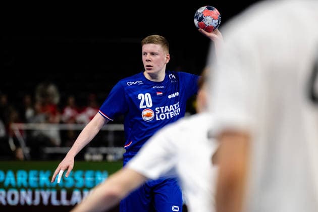 Netherlands v USA, Golden League handball, Copenhagen, Denmark Copenhagen, Denmark. 19th of March, 2026. Niels Vesteijnen (20) of Netherlands seen during the golden league match between Netherlands and USA at Royal Arena in Copenhagen. Denmark, Copenhagen, Royal Arena  Copyright: xGonzalesxPhoto TobiasxJorgensenx