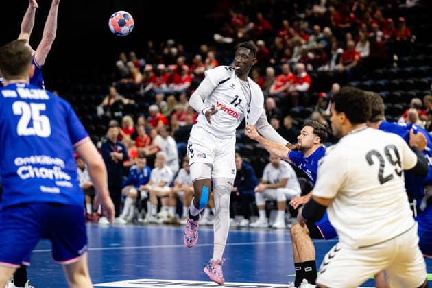 Netherlands v USA, Golden League handball, Copenhagen, Denmark Copenhagen, Denmark. 19th of March, 2026. Abou Fofana (11) of USA seen during the golden league match between Netherlands and USA at Royal Arena in Copenhagen. Denmark, Copenhagen, Royal Arena  Copyright: xGonzalesxPhoto TobiasxJorgensenx