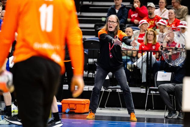 Netherlands v USA, Golden League handball, Copenhagen, Denmark Copenhagen, Denmark. 19th of March, 2026. Coach Staffan Olsson of Netherlands seen during the golden league match between Netherlands and USA at Royal Arena in Copenhagen. Denmark, Copenhagen, Royal Arena  Copyright: xGonzalesxPhoto TobiasxJorgensenx