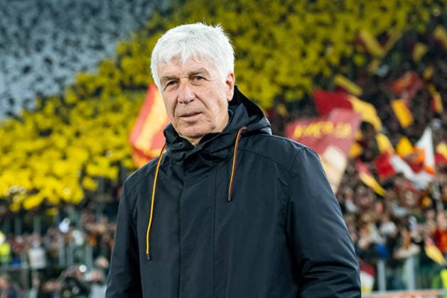 AS Roma v Bologna FC 1909 - UEFA Europa League 2025 26 Round of 16 Second Leg Gian Piero Gasperini Head Coach of AS Roma looks on during the UEFA Europa League 2025 26 Round of 16 Second Leg match between AS Roma and Bologna FC 1909 at Stadio Olimpico on March 19, 2026 in Rome, Italy. Roma Stadio Olimpico Roma Italy Copyright: xGiuseppexMaffiax 260319_UEL_Roma-Bologna_03057