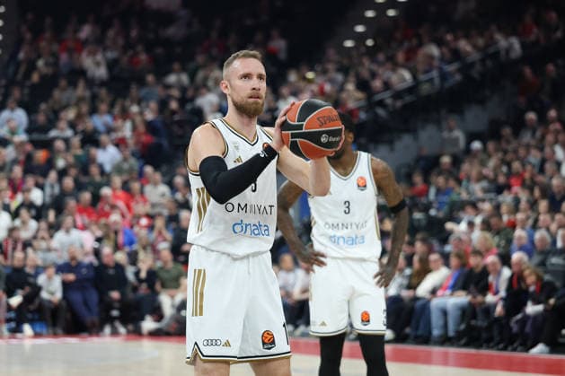 Dzanan Musa Dubai Basketball, 13 , GER, FC Bayern Basketball vs Dubai Basketball, Basketball, Euroleague, Matchday 32, Season 2025 2026, 19 03 2026, GER, FC Bayern Basketball vs Dubai Basketball, Basketball, Euroleague, Matchday 32, Season 2025 2026, 19 03 2026 Munich Copyright: xEibner-Pressefoto JennixMaulx EP_JML