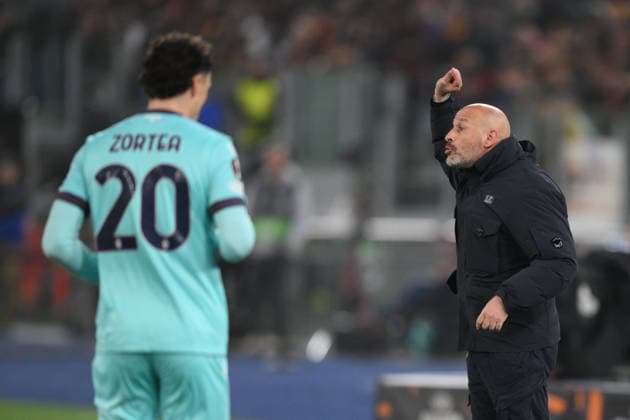 Vincenzo Italiano head coach of Bologna FC during the match of Uefa Europa League Championship between A.S.Roma and Bologna F.C at the Olimpico Stadium on Mar 19, 2026 in Rome, Italy. during AS Roma vs Bologna FC, Football Europa League match in Roma, Italy, March 19 2026  Copyright: xRobertoxRamaccia IPAxSportx xipa-agency.netx xx IPA_73143749 IPA_Agency_IPA73143749