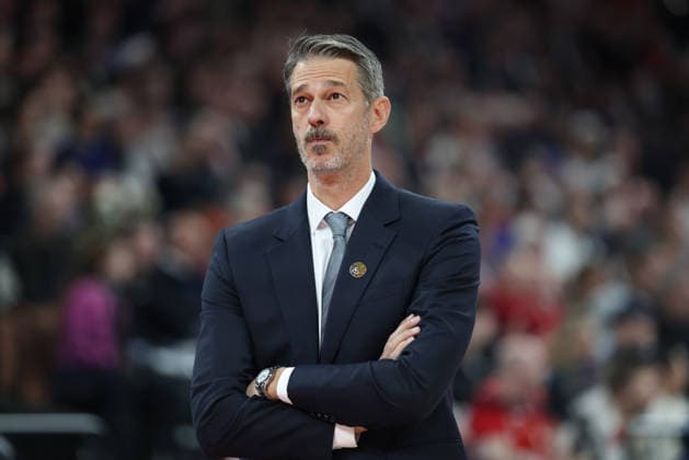 Jurica Golemac Dubai Basketball, Head Coach , GER, FC Bayern Basketball vs Dubai Basketball, Basketball, Euroleague, Matchday 32, Season 2025 2026, 19 03 2026, GER, FC Bayern Basketball vs Dubai Basketball, Basketball, Euroleague, Matchday 32, Season 2025 2026, 19 03 2026 Munich Copyright: xEibner-Pressefoto JennixMaulx EP_JML