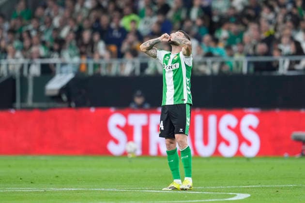 March 19, 2026, Sevilla, Sevilla, Spain: Aitor Ruibal of Real Betis Balompie celebrates a goal during the UEFA Europa League 2025 26 Round of 16 Second Leg match between Real Betis Balompie and Panathinaikos FC at La Cartuja stadium on March 19, 2026, in Sevilla, Spain. Real Betis Balompie V Panathinaikos FC - UEFA Europa League  - ZUMAa181 20260319_zaa_a181_046 Copyright: xJoaquinxCorcherox