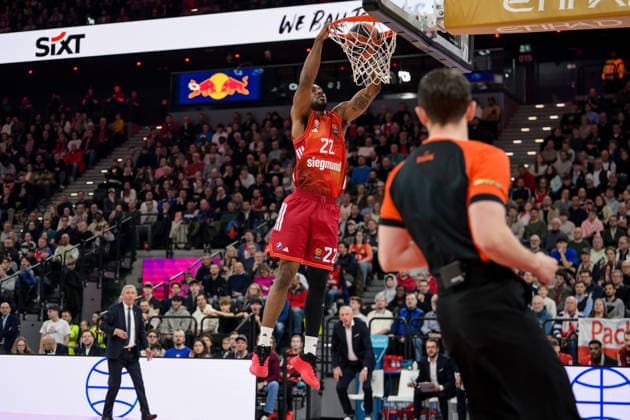Basketball, Euroleague, 20260319, FC Bayern Munich Dubai Basketball In the picture Isiaha MIKE Bayern, 22 Munich SAP Garden Bayern Germany Copyright: Passion2Press.dex xMarkusxFischex