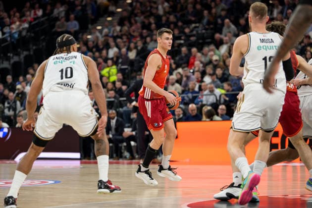 Basketball, Euroleague, 20260319, FC Bayern Munich Dubai Basketball In the picture Neno DIMITRIJEVIC Bayern, 0 Munich SAP Garden Bayern Germany Copyright: Passion2Press.dex xMarkusxFischex
