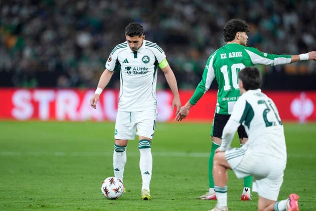 March 19, 2026, Sevilla, Sevilla, Spain: Anastasios Bakasetas of Panathinaikos FC in action during the UEFA Europa League 2025 26 Round of 16 Second Leg match between Real Betis Balompie and Panathinaikos FC at La Cartuja stadium on March 19, 2026, in Sevilla, Spain. Real Betis Balompie V Panathinaikos FC - UEFA Europa League  - ZUMAa181 20260319_zaa_a181_055 Copyright: xJoaquinxCorcherox