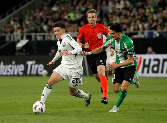 SEVILLE 19 03 202 LA CARTUJA STADIUM UEFA EUROPA LEAGUE FINAL SIXTEEN-TEENTH SIXTEENTH FINAL RETURN MATCH ROYAL BETIS PANATHINAIKOS archsev PELLISTRI AND BARTRA PHOTO MANUEL GOMEZ Copyright: xMANUxGOMEZx
