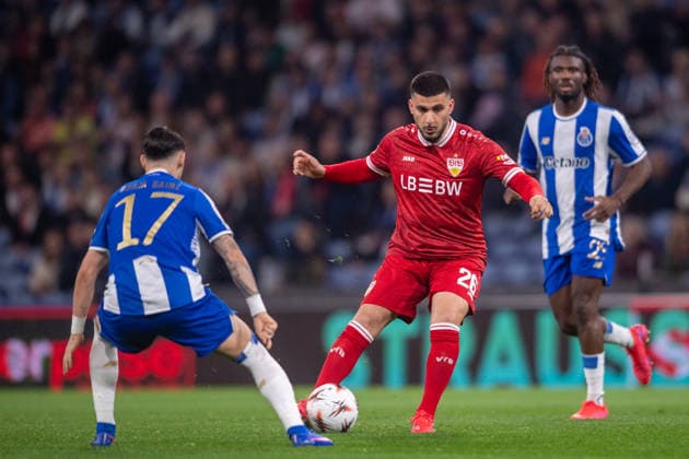 FC Porto v VfB Stuttgart - UEFA Europa League 2025 26 Round of 16 Second Leg Deniz Undav of VfB Stuttgart is seen in action during the UEFA Europa League 2025 26 Round of 16 second leg match between FC Porto and VfB Stuttgart at Estadio do Dragao in Porto, Portugal, on March 19, 2026. Porto Porto Portugal  Copyright: xMiguelxLemosx originalFilename:lemos-fcportox260319_npqpk.jpg