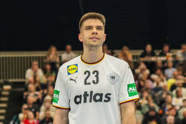 19 03 2026, xgrfx, handball international, Germany Egypt v l Renars Uscins Germany DFL DFB REGULATIONS PROHIBIT ANY USE OF PHOTOGRAPHS as IMAGE SEQUENCES and or QUASI VIDEO Dortmund