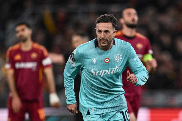 Dc Roma 19 03 2026 - Europa League Roma-Bologna foto Domenico Cippitelli Image nella foto: esultanza gol Federico Bernardeschi 