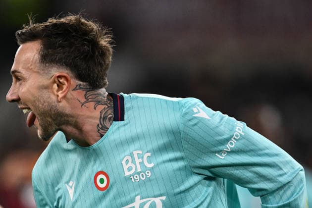 Dc Roma 19 03 2026 - Europa League Roma-Bologna foto Domenico Cippitelli Image nella foto: esultanza gol Federico Bernardeschi 