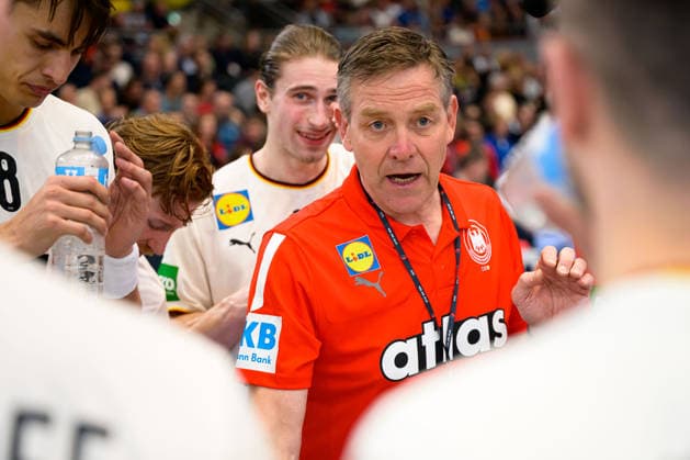 Dortmund Handball International Germany Egypt Coach Alfred Gislason Germany Dortmund Westfalenhalle North Rhine-Westphalia Germany