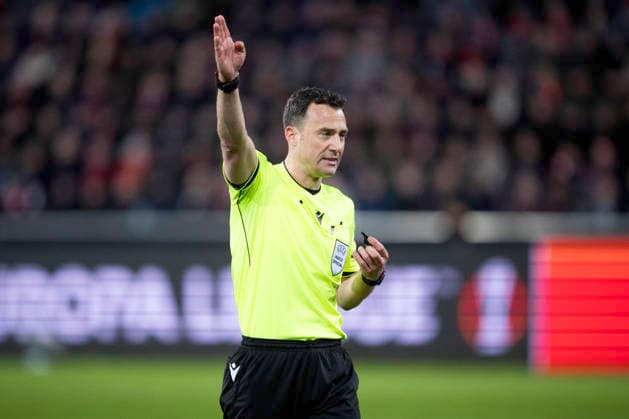 Europa League FC Midtjylland Nottingham Forest Referee Felix Zwayer during the match between FC Midtjylland and Nottingham Forest in the Europa League 2nd leg at MCH Arena in Herning on Thursday, March 19, 2026 Photo Bo Amstrup Ritzau Scanpix , Herning Denmark Mors  Copyright: BoxAmrstrupx xRitzauxScanpix BoxAmstrupx spdk20260319-223252-L