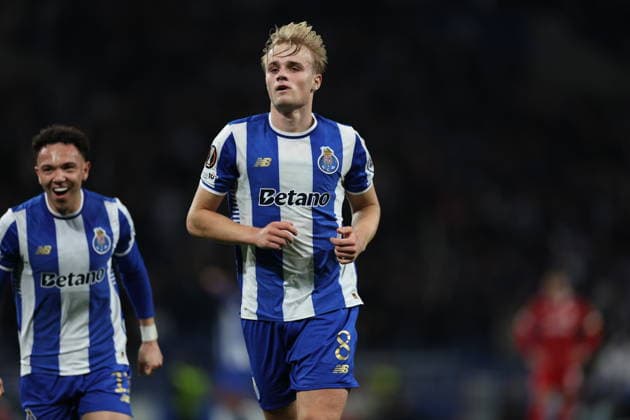 March 19, 2026, Porto, Porto, Portugal: Porto, Portugal - March 19, 2026 - Victor Froholdt of Fc Porto celebrates goal during the UEFA Europa League match between Fc Porto and VfB Stuttgart at Estadio Dragao Porto Portugal - ZUMAe141 20260319_zsp_e141_090 Copyright: xLuisxEirasx