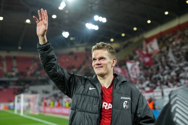 Matthias Ginter SC Freiburg, 28 , Portrait, Portrait , Germany, Football, UEFA Europa League, Round of 16, Second leg, 2025 2026, SC Freiburg vs KRC Genk, 19 03 2026, Europa Park Stadion, Freiburg, Germany Freiburg Europa Park Stadion Baden Württemberg Germany Copyright: xArnexAmbergx