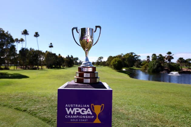 GOLF AUSTRALIAN WPGA, Henera view of the trophy during the 2026 Australian WPGA Championship at Sanctuary Cove Golf and Country Club on the Gold Coast, Friday March 20, 2026. ( NO ARCHIVING, EDITORIAL USE ONLY GOLD COAST QUEENSLAND AUSTRALIA  Copyright: xx 20260320152635012180